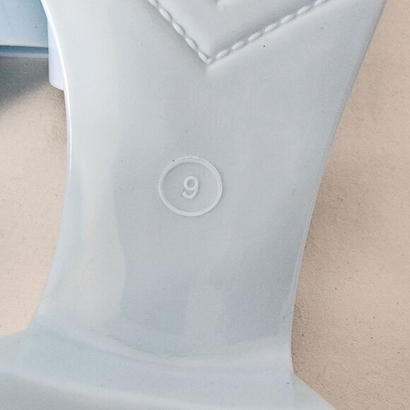 Mix No. 6 Platform Slide Sandals Chunky Block Heel Baby Blue Summer Shoes Size 9 - Picture 7 of 7